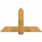 Ekena Millwork Eugene Rough Sawn Timber Gable Bracket, Western Red Cedar, 48"W x 28"H x 6"D x 6"F, 14/12 Pitch GBW048X28X0606EUG00RWR - alternate 1